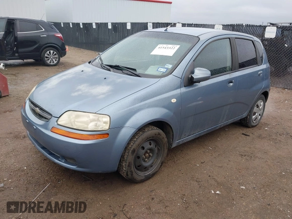 2006 Chevrolet Aveo LS with VIN KL1TD66616B563708, listed as a IAAI auction lot 41543322 with 120,824 mi miles and . Bid and sale history available at DreamBid. Image 17.