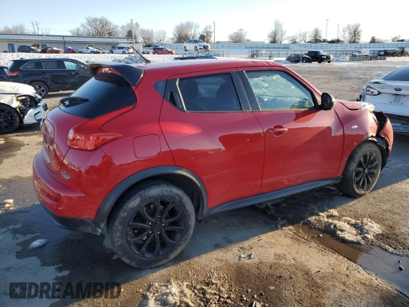 2014 Nissan Juke S with VIN JN8AF5MR3ET358180, listed as a Copart auction lot 88247565 with Not Provided miles and Salvage Title. Bid and sale history available at DreamBid. Image 3.