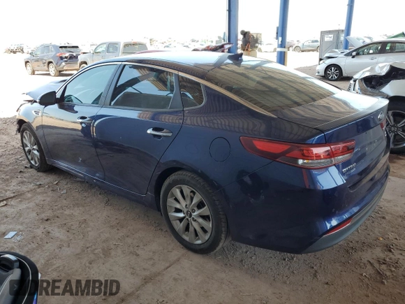 2018 Kia Optima S with VIN 5XXGT4L3XJG194653, listed as a Copart auction lot 60733015 with 78,475 mi miles and Salvage title. Bid and sale history available at DreamBid. Image 2.