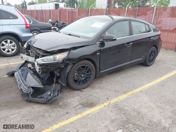 2018 Hyundai Ioniq Hybrid SEL with VIN KMHC75LC2JU062582, listed as a IAAI auction lot 42008554 with 72,446 mi miles. Bid and sale history available at carsss.com. Image 23.