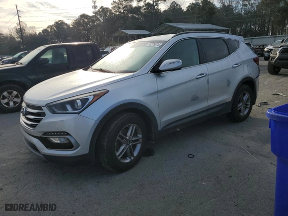 2018 Hyundai Santa Fe Sport 2.4L with VIN 5XYZU3LB7JG541195, listed as a Copart auction lot 48379075 with 163,416 mi miles and Salvage Title. Bid and sale history available at carsss.com. Image 1.