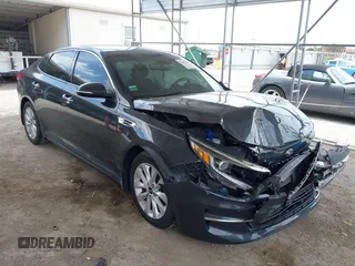 2016 Kia Optima EX with VIN 5XXGU4L34GG096787, listed as a IAAI auction lot 42407226 with 64,808 mi miles and . Bid and sale history available at DreamBid. Image 1.