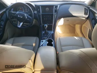 2019 Infiniti Q50 3.0t LUXE with VIN JN1EV7AP2KM518685, listed as a Copart auction lot 43087555 with 38,486 mi miles and Salvage Title. Bid and sale history available at carsss.com. Image 8.