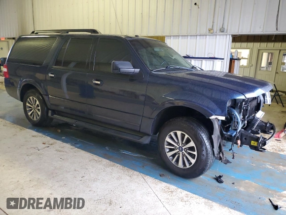 2017 Ford Expedition EL XLT with VIN 1FMJK1JT6HEA59464, listed as a Copart auction lot 45034485 with 157,135 mi miles and Salvage Title. Bid and sale history available at carsss.com. Image 4.