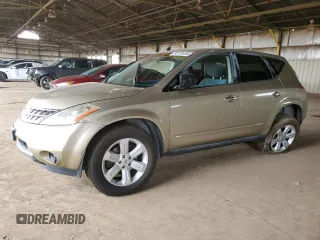 2006 Nissan Murano SL z VIN JN8AZ08W46W517069, wystawiony jako Copart lot #53110455 z przebiegiem 112 476 mil mil oraz Szkoda całkowita • Salvage title. Historia ofert i sprzedaży dostępna na DreamBid. Obrazek 1.