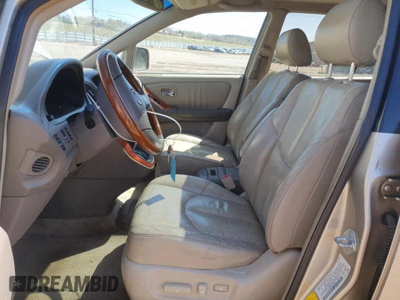 2003 Lexus RX 300 with VIN JTJHF10U730297070, listed as a Copart auction lot 52138185 with 200,510 mi miles and Salvage Title. Bid and sale history available at carsss.com. Image 7.