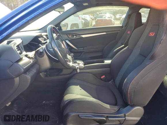 2018 Honda Civic Si Coupe with VIN 2HGFC3A54JH757074, listed as a Copart auction lot 80160644 with 121,333 mi miles and Salvage Title. Bid and sale history available at carsss.com. Image 7.