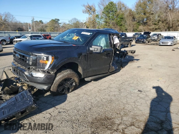 2022 Ford F-150 XL with VIN 1FTFW1E89NFB40954, listed as a Copart auction lot 88728755 with 59,644 mi miles and Salvage Title. Bid and sale history available at carsss.com. Image 1.