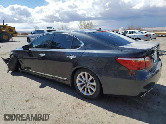 2011 Lexus LS 460 with VIN JTHBL5EF1B5103510, listed as a Copart auction lot 48377525 with 87,612 mi miles and Salvage title. Bid and sale history available at DreamBid. Image 2.