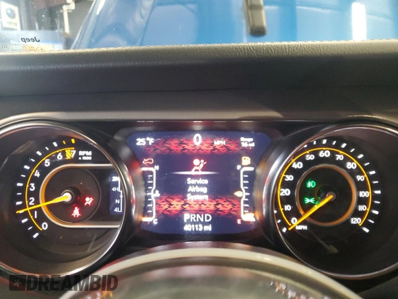 2022 Jeep Wrangler Unlimited Sahara Altitude with VIN 1C4HJXEG0NW255315, listed as a Copart auction lot 87821535 with 40,113 mi miles and Clean title. Bid and sale history available at DreamBid. Image 9.