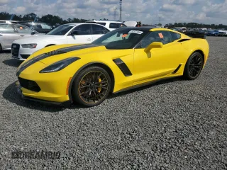 2018 Chevrolet Corvette Z06 2LZ with VIN 1G1YS2D67J5600180, listed as a Copart auction lot 74374494 with 0 mi miles and Salvage Title. Bid and sale history available at carsss.com. Image 1.