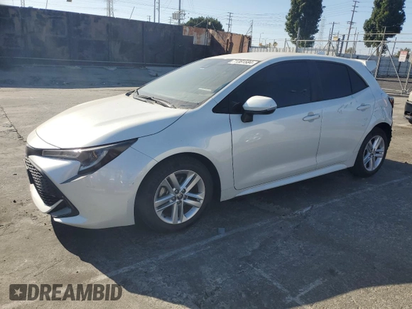 2021 Toyota Corolla Hatchback SE with VIN JTND4MBE0M3130088, listed as a Copart auction lot 71381584 with 37,279 mi miles and Salvage Title. Bid and sale history available at carsss.com. Image 1.