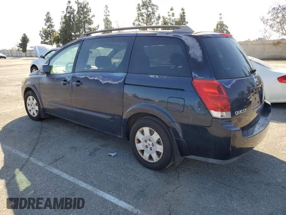 2005 Nissan Quest SE with VIN 5N1BV28U15N103303, listed as a Copart auction lot 46355765 with 0 mi miles and Clean Title. Bid and sale history available at carsss.com. Image 2.