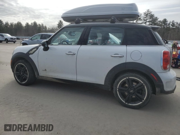 2012 MINI Countryman S with VIN WMWZC5C58CWM13141, listed as a Copart auction lot 48894185 with 128,291 mi miles and Salvage Title. Bid and sale history available at DreamBid. Image 2.