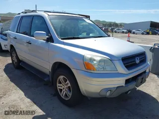 2005 Honda Pilot EX-L with RES with VIN 2HKYF18685H569818, listed as a IAAI auction lot 41948993 with 231,416 mi miles. Bid and sale history available at carsss.com. Image 1.