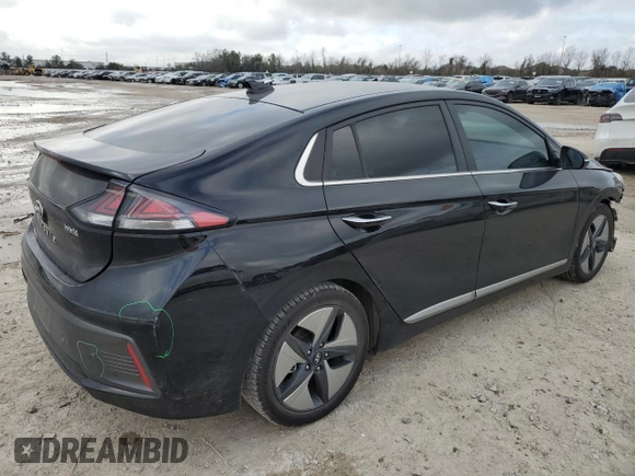 2021 Hyundai Ioniq Limited z VIN KMHC05LC2MU255047, wystawiony jako Copart lot #44165295 z przebiegiem 46 826 mil mil oraz Szkoda całkowita • Salvage title. Historia ofert i sprzedaży dostępna na DreamBid. Obrazek 3.