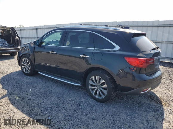 2014 Acura MDX Technology with VIN 5FRYD4H42EB031859, listed as a Copart auction lot 62198125 with 154,400 mi miles and Salvage title. Bid and sale history available at DreamBid. Image 2.
