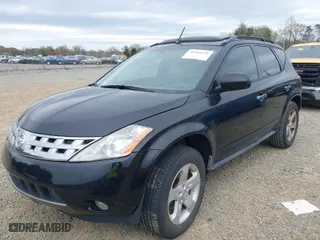 2003 Nissan Murano SL with VIN JN8AZ08T23W121885, listed as a IAAI auction lot 41954132 with 157,454 mi miles. Bid and sale history available at carsss.com. Image 2.
