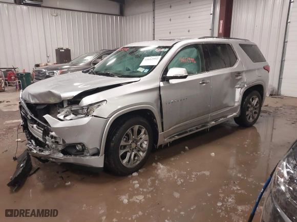 2019 Chevrolet Traverse Premier with VIN 1GNEVKKWXKJ218066, listed as a IAAI auction lot 41612992 with 87,015 mi miles. Bid and sale history available at carsss.com. Image 2.