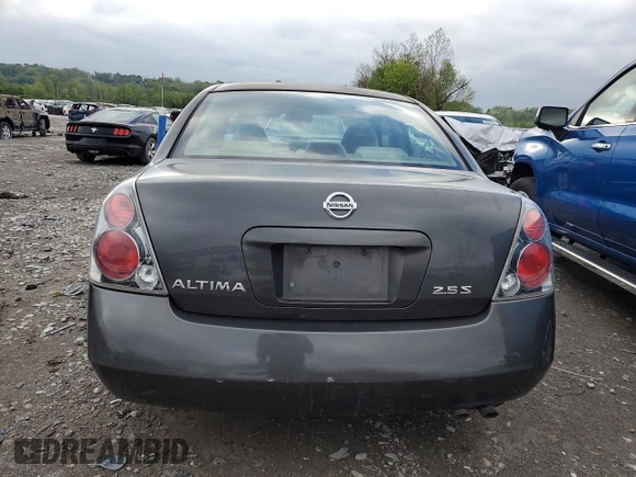 2006 Nissan Altima S with VIN 1N4AL11D46C123557, listed as a Copart auction lot 54604555 with 132,985 mi miles and Salvage title. Bid and sale history available at DreamBid. Image 6.