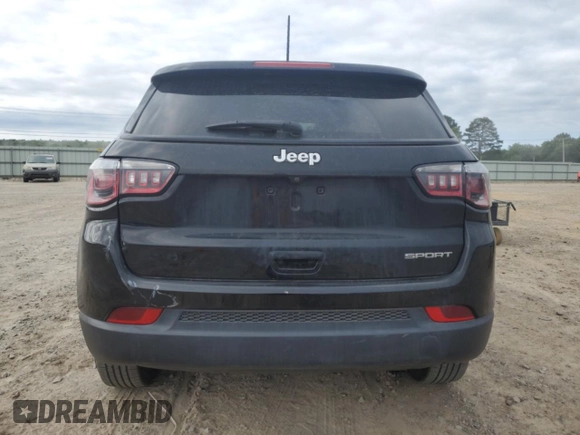 2018 Jeep Compass Sport с VIN 3C4NJCABXJT339373, выставлен на аукционе Copart как лот 58253255 с пробегом 75 222 миль миль и Списание • Salvage title. История ставок и продаж доступна на DreamBid. Изображение 6.