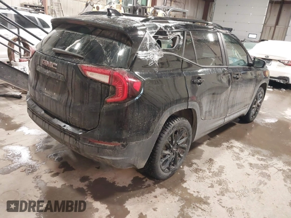 2024 GMC Terrain SLE with VIN 3GKALTEG9RL379135, listed as a IAAI auction lot 41270793 with 15,598 mi miles. Bid and sale history available at carsss.com. Image 4.
