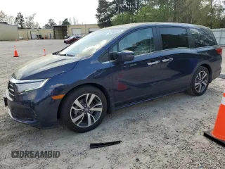 2023 Honda Odyssey Touring z VIN 5FNRL6H84PB035017, wystawiony jako Copart lot #51666035 z przebiegiem 47 818 mil mil oraz Szkoda całkowita • Salvage title. Historia ofert i sprzedaży dostępna na DreamBid. Obrazek 1.