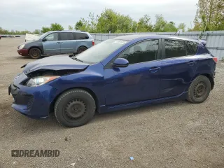 2012 Mazda 3 i Touring with VIN JM1BL1L74C1578051, listed as a Copart auction lot 58061635 with 195,631 mi miles and Salvage title. Bid and sale history available at DreamBid. Image 1.