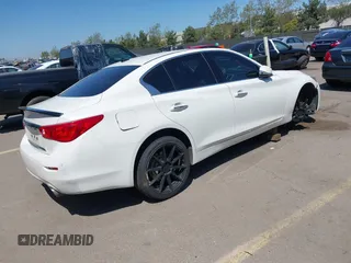 2015 Infiniti Q50 Premium with VIN JN1BV7AP8FM333176, listed as a IAAI auction lot 41990285 with 160,458 mi miles. Bid and sale history available at carsss.com. Image 4.