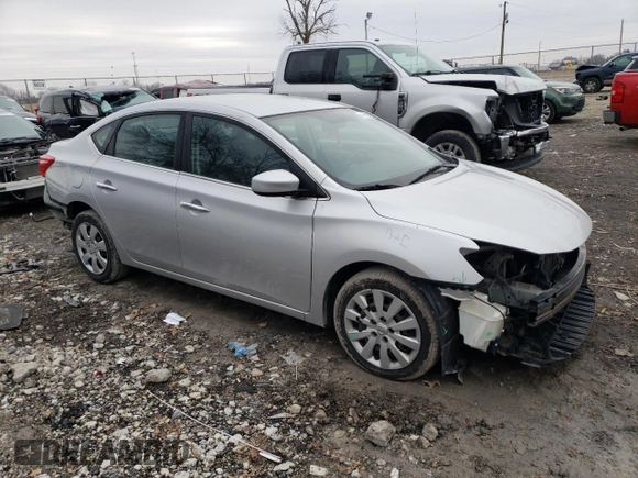 2017 Nissan Sentra SV with VIN 3N1AB7AP1HL643025, listed as a Copart auction lot 51270135 with 160,373 mi miles and Non Repairable. Bid and sale history available at carsss.com. Image 4.