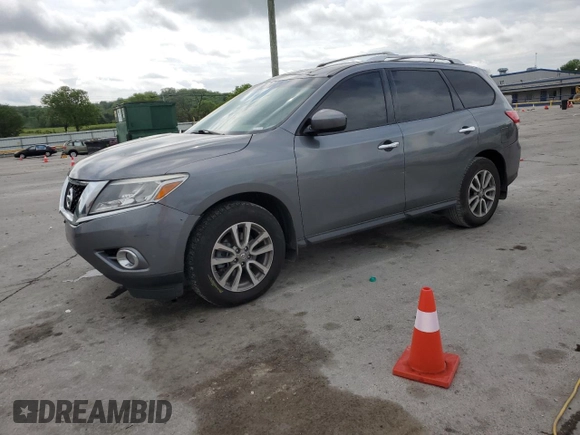 2015 Nissan Pathfinder SV with VIN 5N1AR2MN0FC644645, listed as a Copart auction lot 54416355 with 132,598 mi miles and Clean title. Bid and sale history available at DreamBid. Image 1.