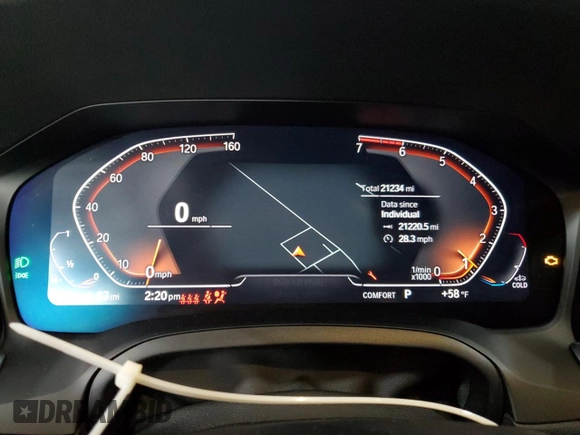 2022 BMW 3 Series 330i xDrive z VIN 3MW5R7J06N8C42045, wystawiony jako Copart lot #58021665 z przebiegiem 21 234 mil mil oraz Szkoda całkowita • Salvage title. Historia ofert i sprzedaży dostępna na DreamBid. Obrazek 9.