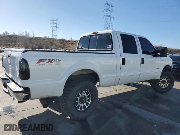 2005 Ford F-250 XL with VIN 1FTSW21P95EC39264, listed as a Copart auction lot 49738785 with Not provided miles and Salvage title. Bid and sale history available at DreamBid. Image 3.