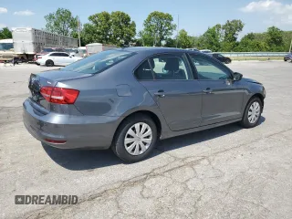 2015 Volkswagen Jetta S z VIN 3VW1K7AJ6FM421576, wystawiony jako Copart lot #57254285 z przebiegiem 82 677 mil mil oraz Szkoda całkowita • Salvage title. Historia ofert i sprzedaży dostępna na DreamBid. Obrazek 3.