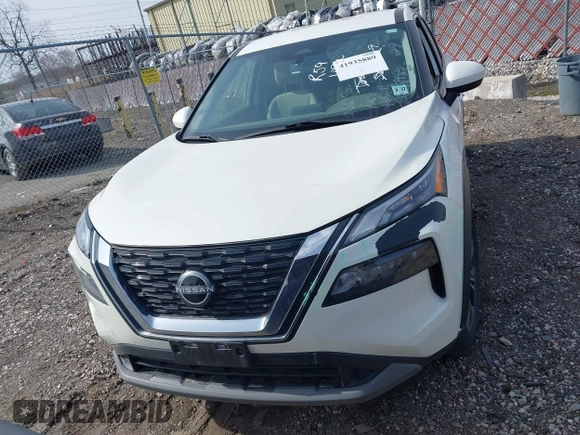 2023 Nissan Rogue SV with VIN JN8BT3BB8PW469378, listed as a IAAI auction lot 41935889 with 55,668 mi miles and . Bid and sale history available at DreamBid. Image 12.