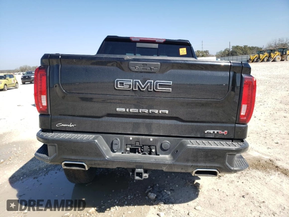 2021 GMC Sierra 1500 AT4 with VIN 3GTP9EED0MG365003, listed as a Copart auction lot 43715645 with 70,051 mi miles and Salvage Title. Bid and sale history available at carsss.com. Image 6.