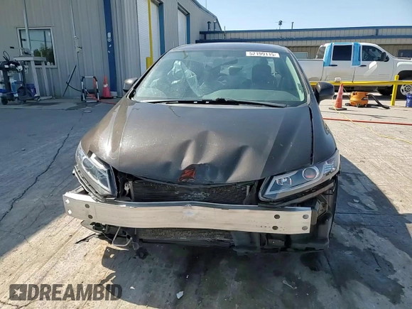 2013 Honda Civic LX with VIN 19XFB2F57DE069803, listed as a Copart auction lot 52199115 with 109,448 mi miles and Salvage Title. Bid and sale history available at DreamBid. Image 14.