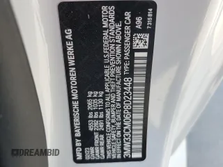 2023 BMW 2 Series 230i xDrive with VIN 3MW33CM06P8D23448, listed as a Copart auction lot 75215964 with 17,213 mi miles and Salvage Title. Bid and sale history available at carsss.com. Image 14.