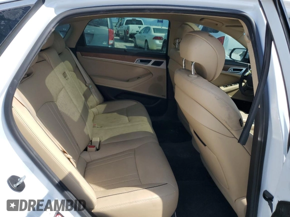 2017 Genesis G80 3.8L with VIN KMHGN4JE2HU175741, listed as a Copart auction lot 70855184 with 59,136 mi miles and Salvage Title. Bid and sale history available at carsss.com. Image 10.