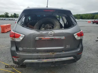 2015 Nissan Pathfinder SL with VIN 5N1AR2MM2FC626753, listed as a Copart auction lot 58990055 with Not provided miles and Salvage title. Bid and sale history available at DreamBid. Image 6.
