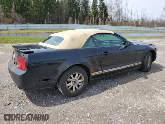 2007 Ford Mustang Deluxe with VIN 1ZVFT84N875365994, listed as a Copart auction lot 53210965 with 170,112 mi miles and Salvage Title. Bid and sale history available at carsss.com. Image 3.