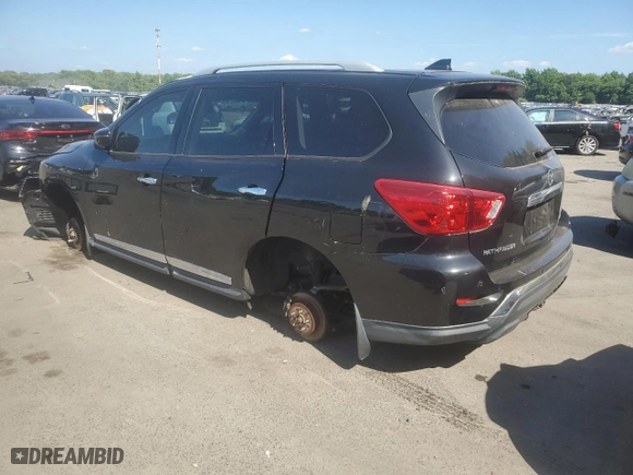 2019 Nissan Pathfinder SV with VIN 5N1DR2MM6KC629789, listed as a Copart auction lot 80566844 with 0 mi miles and Salvage Title. Bid and sale history available at carsss.com. Image 2.