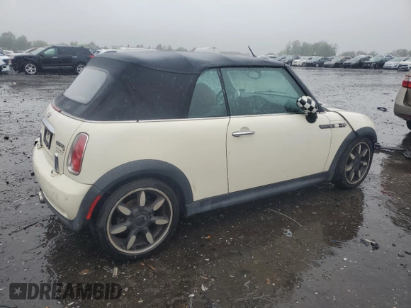 2008 MINI Convertible S z VIN WMWRH33588TL96257, wystawiony jako Copart lot #58298765 z przebiegiem 89 463 mil mil oraz Czysty tytuł • Clean title. Historia ofert i sprzedaży dostępna na DreamBid. Obrazek 3.