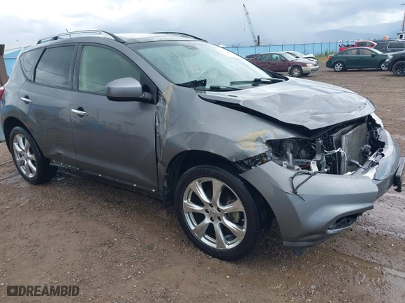 2013 Nissan Murano SL with VIN JN8AZ1MW0DW310932, listed as a IAAI auction lot 39706674 with 128,680 mi miles. Bid and sale history available at carsss.com. Image 1.