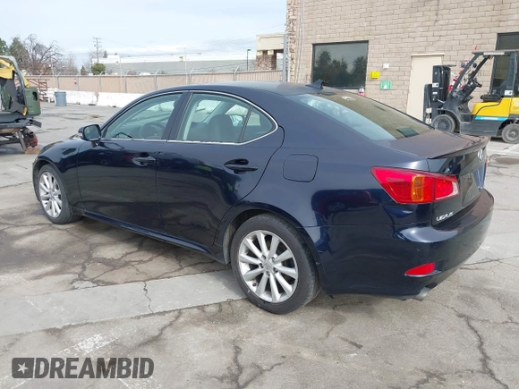 2009 Lexus IS 250 with VIN JTHBK262195104051, listed as a IAAI auction lot 41560910 with 222,113 mi miles. Bid and sale history available at carsss.com. Image 3.