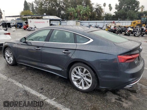 2020 Audi A5 Sportback Premium Plus with VIN WAUCNCF55LA019853, listed as a Copart auction lot 80907423 with 30,866 mi miles. Bid and sale history available at carsss.com. Image 2.