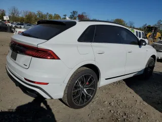2022 Audi Q8 Premium Plus with VIN WA1EVBF13ND009465, listed as a Copart auction lot 76767644 with 49,868 mi miles and Salvage Title. Bid and sale history available at carsss.com. Image 3.