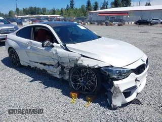 2018 BMW M4 with VIN WBS4Y9C54JAC86125, listed as a IAAI auction lot 42630208 with 38,333 mi miles and . Bid and sale history available at DreamBid. Image 1.