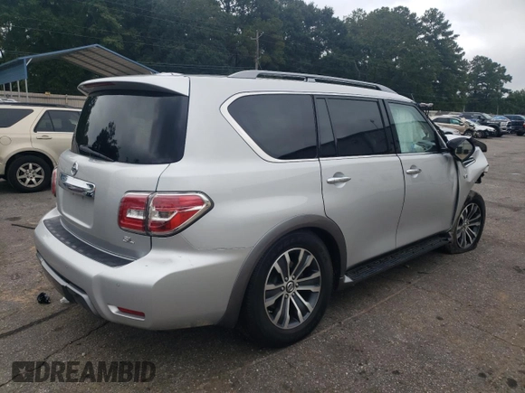 2020 Nissan Armada SL with VIN JN8AY2ND3LX017458, listed as a Copart auction lot 69870064 with 114,191 mi miles and Salvage Title. Bid and sale history available at carsss.com. Image 3.