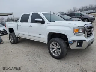 2015 GMC Sierra 1500 SLT with VIN 3GTU2VECXFG507438, listed as a Copart auction lot 86632444 with 189,553 mi miles and Salvage Title. Bid and sale history available at carsss.com. Image 4.
